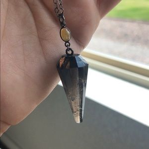 Smokey Quartz Pendulum Necklace